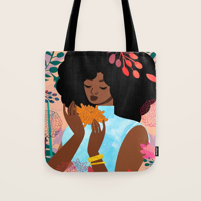 Chrysanthemums in November Tote Bag Gallery Image 1