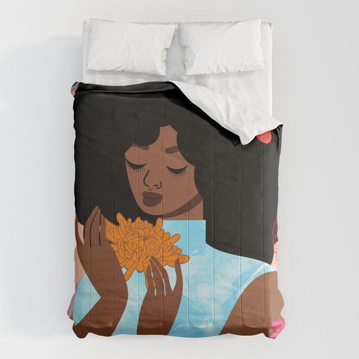 Chrysanthemums in November Comforter Gallery Image 6