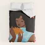 Chrysanthemums in November Duvet Cover Gallery Image 6
