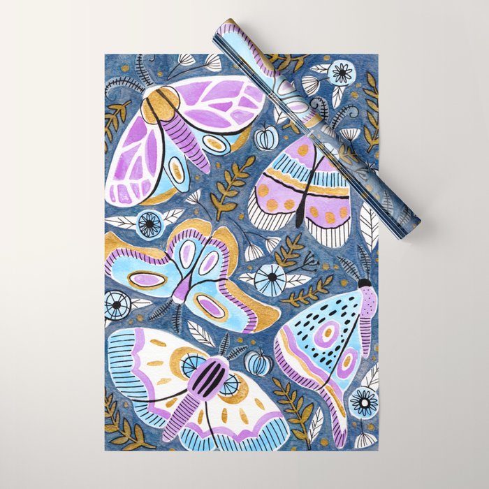 Moths & Butterflies Wrapping Paper Gallery Image 1