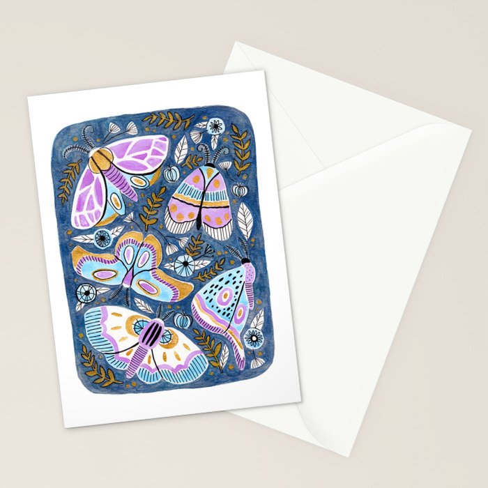 Moths & Butterflies Stationery Card Gallery Image 2