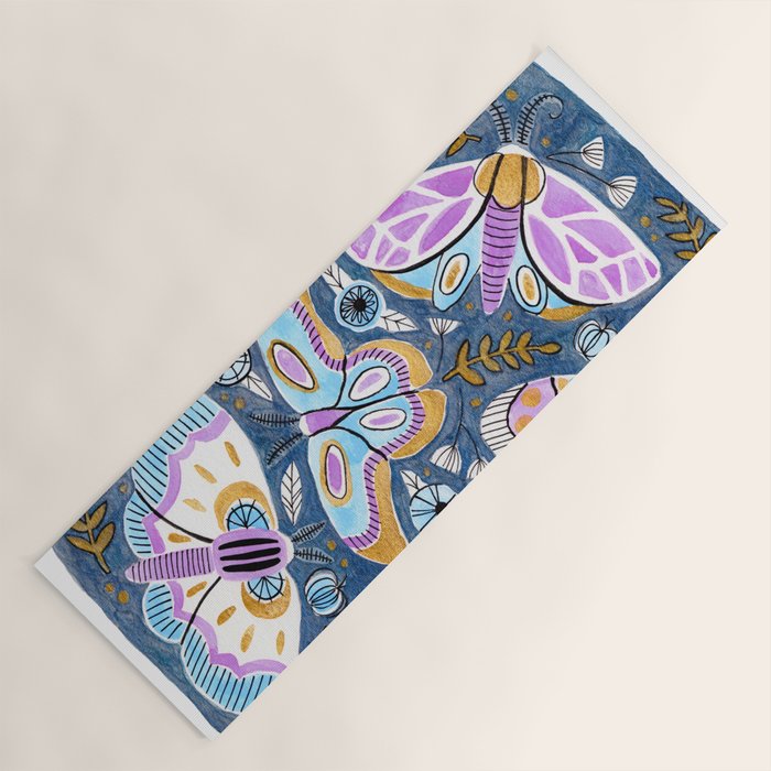 Moths & Butterflies Yoga Mat Gallery Image 1
