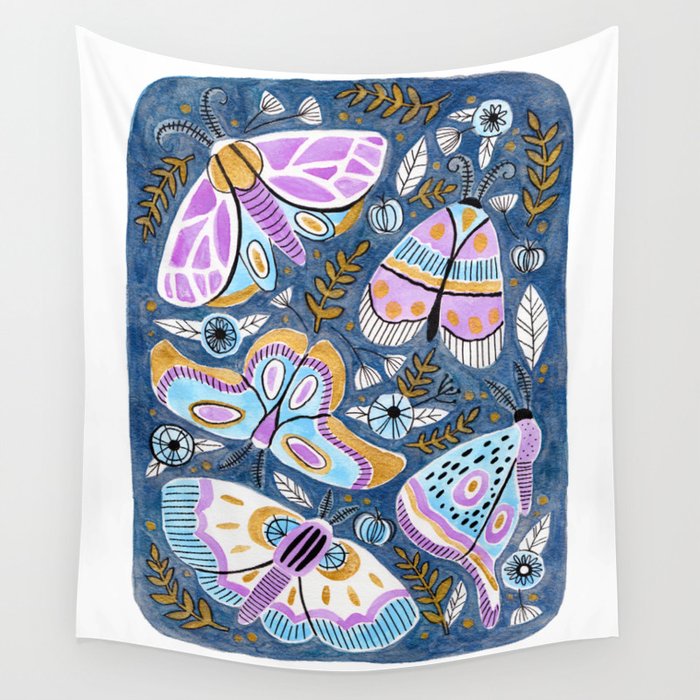 Moths & Butterflies Wall Tapestry Gallery Image 4