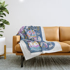 Moths & Butterflies Throw Blanket Gallery Image 1