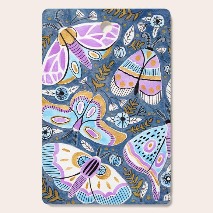 Moths & Butterflies Cutting Board Gallery Image 1