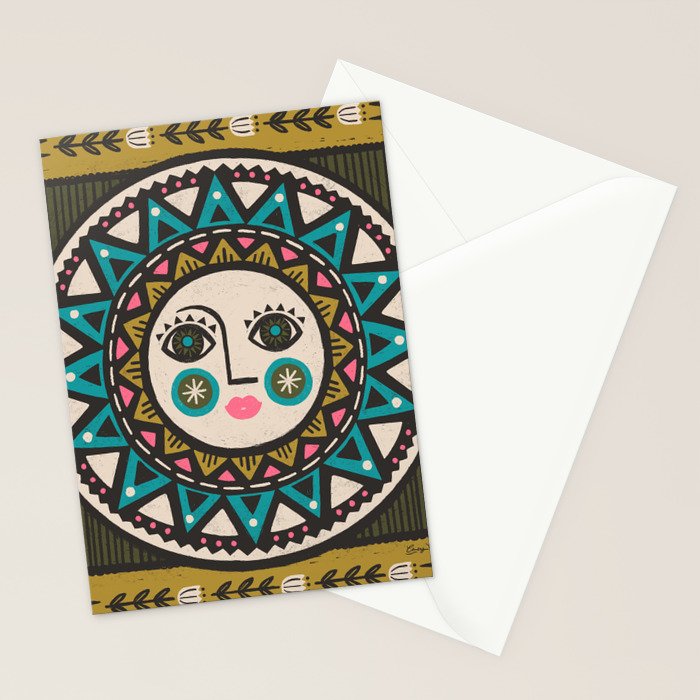 Sunshine & Flowers Stationery Card Gallery Image 2