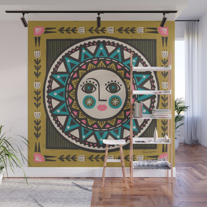 Sunshine & Flowers Wall Mural Gallery Image 1