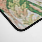Green Pink Leaf Flower Paisley Desk Mat Gallery Image 4