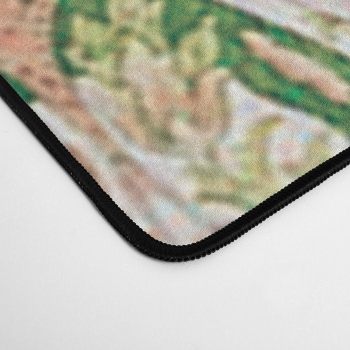 Green Pink Leaf Flower Paisley Desk Mat Gallery Image 4