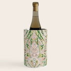Green Pink Leaf Flower Paisley Wine Chiller Gallery Image 3