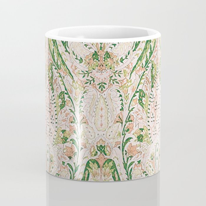 Green Pink Leaf Flower Paisley Coffee Mug Gallery Image 4