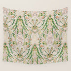 Green Pink Leaf Flower Paisley Wall Tapestry Gallery Image 4