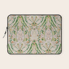 Green Pink Leaf Flower Paisley Laptop Sleeve Gallery Image 1