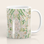 Green Pink Leaf Flower Paisley Coffee Mug Gallery Image 1