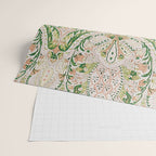 Green Pink Leaf Flower Paisley Wrapping Paper Gallery Image 2