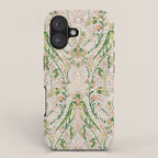 Green Pink Leaf Flower Paisley iPhone Case Gallery Image 1