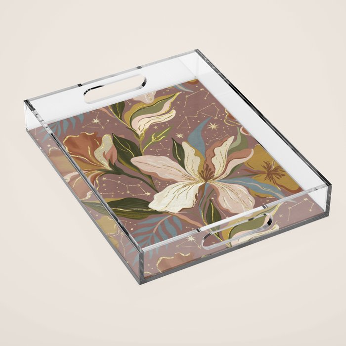 Celestial Iris Garden Acrylic Tray Gallery Image 1