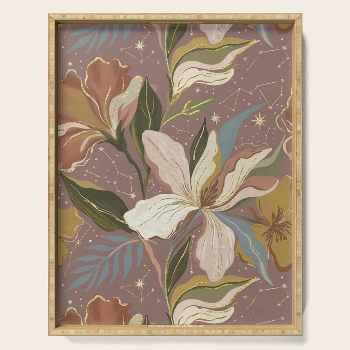 Celestial Iris Garden Serving Tray Gallery Image 1