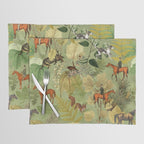 Horseback Riding In The Woods Placemat Gallery Image 1