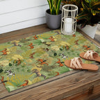 Horseback Riding In The Woods Outdoor Rug Gallery Image 2