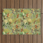 Horseback Riding In The Woods Outdoor Rug Gallery Image 1