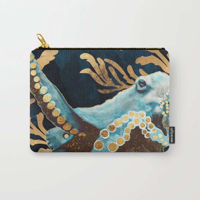 Indigo Octopus Carry All Pouch Gallery Image 1