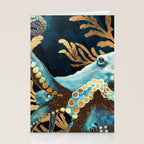 Indigo Octopus Stationery Card Gallery Image 2