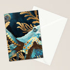 Indigo Octopus Stationery Card Gallery Image 2