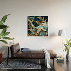Indigo Octopus Wood Wall Art Gallery Image 2