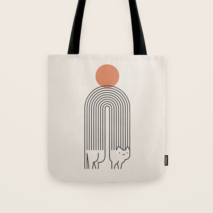 Cat Landscape 94 Tote Bag Gallery Image 1