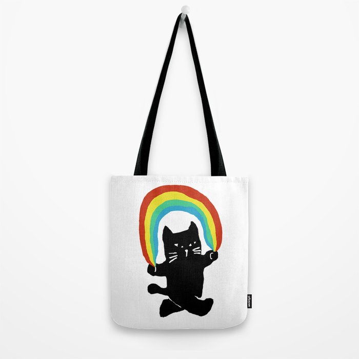 Rainbow cat Tote Bag Gallery Image 2