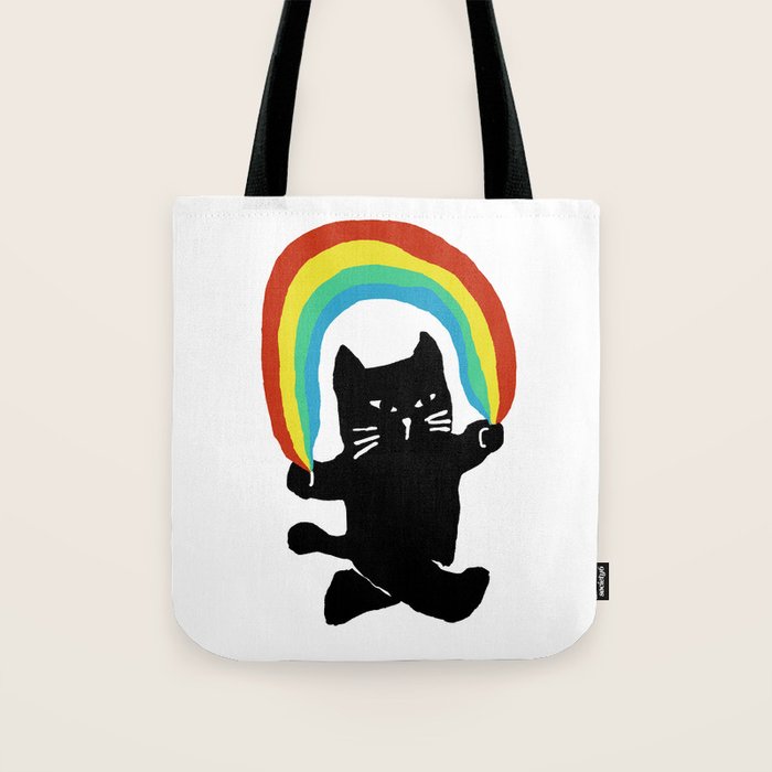 Rainbow cat Tote Bag Gallery Image 1