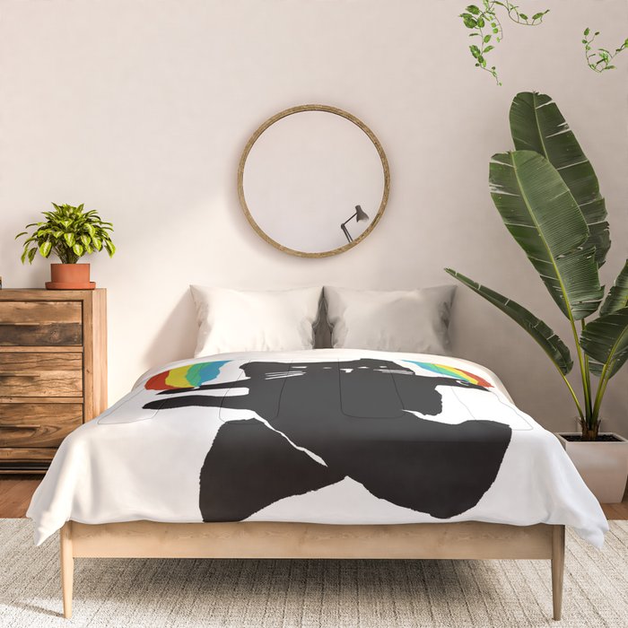 Rainbow cat Comforter Gallery Image 3
