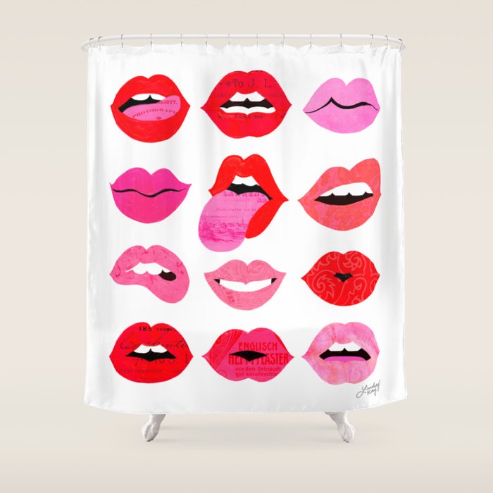 Lips of Love Shower Curtain Gallery Image 1