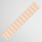 Mediterranean Ticking Stripe Dusty Peach Sand Table Runner Gallery Image 3