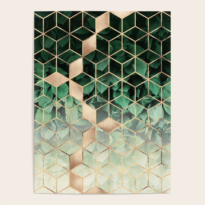 Leaves And Cubes Poster Gallery Image 4