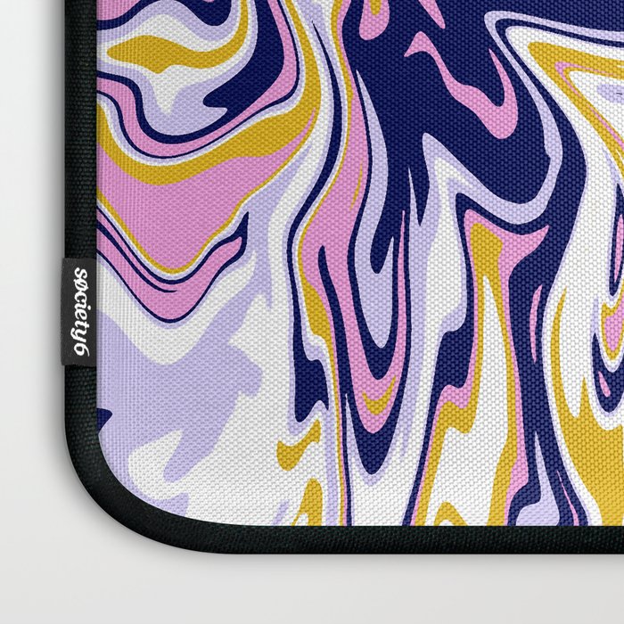 pink, navy & gold marble Laptop Sleeve Gallery Image 3
