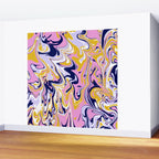 pink, navy & gold marble Wall Mural Gallery Image 2