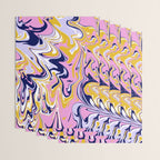 pink, navy & gold marble Wrapping Paper Gallery Image 3