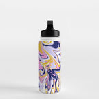 pink, navy & gold marble Water Bottle Gallery Image 3