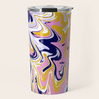 pink, navy & gold marble Travel Mug Gallery Image 1