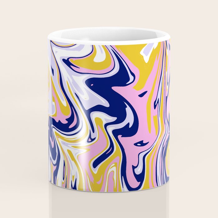 pink, navy & gold marble Coffee Mug Gallery Image 4
