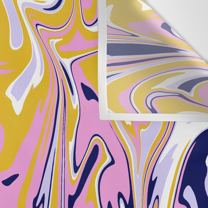 pink, navy & gold marble Wall Tapestry Gallery Image 3