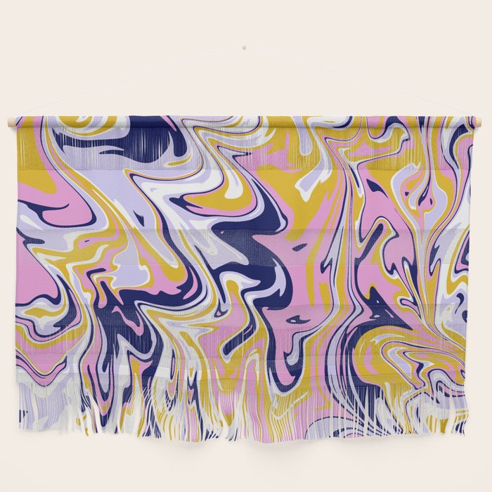 pink, navy & gold marble Wall Hanging Gallery Image 1