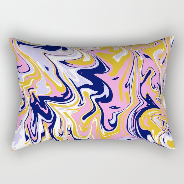 pink, navy & gold marble Rectangular Pillow Gallery Image 2