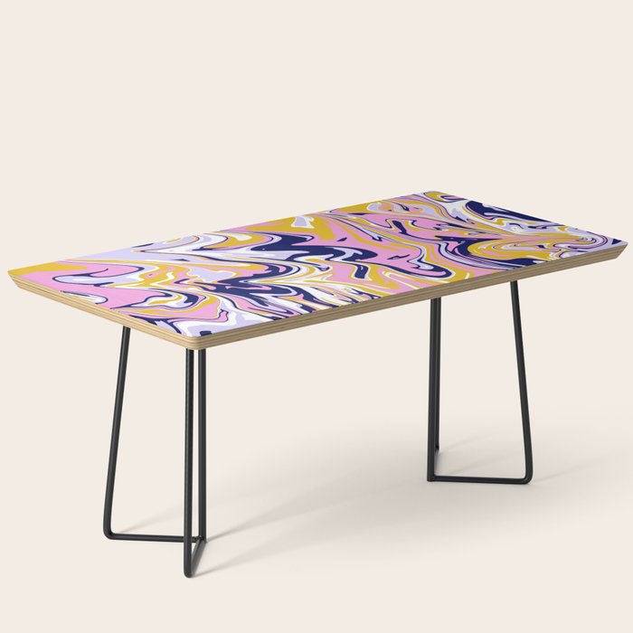 pink, navy & gold marble Coffee Table Gallery Image 1