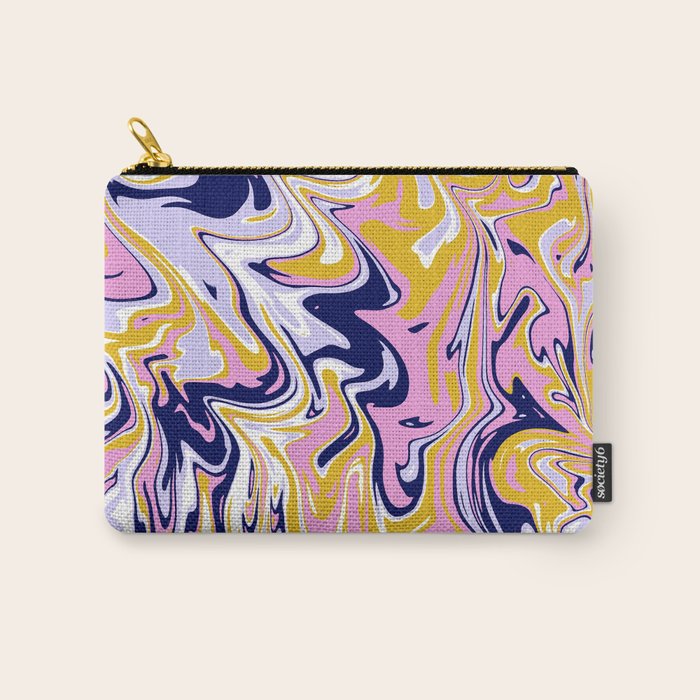 pink, navy & gold marble Carry All Pouch Gallery Image 1