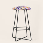 pink, navy & gold marble Stool Gallery Image 1