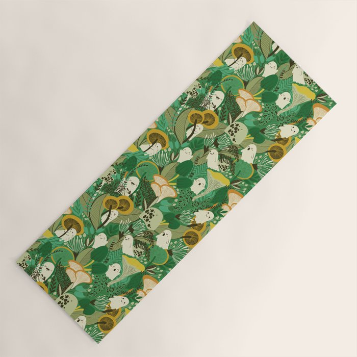 Ghost Forest Green Yoga Mat Gallery Image 1