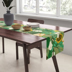Ghost Forest Green Table Runner Gallery Image 2